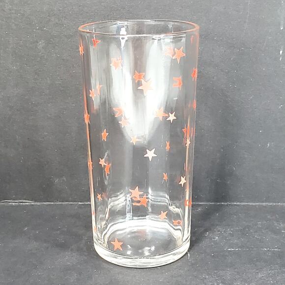 Vtg Kraft Foods Swanky Swigs Stars Optic Glass Juice Tumbler MCM Tableware - Picture 3 of 10